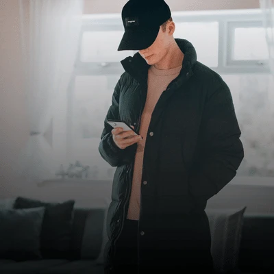 Erkek Hoodie Siyah